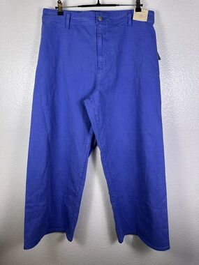 Universal Thread Women's Sailor Blue
Wide-Leg Stretch Twill Pants Size 16